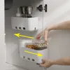 Otra organización de almacenamiento de cocina Cajón Estante Especias Botellas Rack Debajo del fregadero Caja Organizador para colgar en la pared Titular Baño 221205