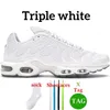 Chaussures de course Femme Trainer Sports Sneakers Triple Blanc Black Hyper Blue Purple Breathable Mens Oreo Trainers Men Taille 36-46