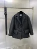 Women's Down Parkas Belted Suit Style Lapel Casual Fashion Jacket Autumnwinter 221205