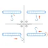 Kancalar raylar kancalar giysi askısı mtiport destek ring clothes kurutma mTifonksiyonel plastik eşarp depolama rafı envanteri toptan dhcj3