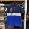 Mäns Lapel Polos Shirt 2021 Summer Stitching T-shirt Kortärmade toppar plus storlek Casual Clothing