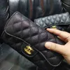 Kanalväska plånbok kvinnor mens älskare kort handväska fickväska lyxigt läder ny kaviar kedja messenger axelväska l7 48in 266i