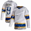 Maglie da hockey Alex Tuch Jersey Jeff Skinner Tage Thompson Rasmus Dahlin Kyle Okposo Victor Olofsson Dylan Cozens Colin Miller Owen Power Zemgus Girgensons