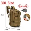 School Bags 30L50L 1000D Nylon Waterproof Backpack Outdoor Military Rucksacks Tactical Sports Camping Hiking Trekking Fishing Hunting Bag 221205