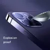 Protecteur d'objectif de caméra couverture complète pour iPhone 14 Pro Max 11 12 13 Mini film de protection d'écran en verre trempé avec emballage de vente au détail