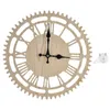 Wall Clocks Clock Wooden Vintage Silent Battery Operated For Living Room Bedroom Home