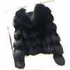Damen Wollmischungen Luxus echte echte Pelzjacken Mäntel mit Kragen für Damen kurze warme verdickte Oberbekleidung in Kleidungsstücken 221205