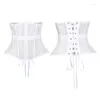 Gürtel Sexy Mesh Durchsichtig Rohr Top Korsett 2022 Frauen Floral Cummerbunds Strap Lace Up Club Party Crop Abnehmen Bund