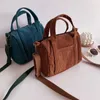 Abend-Cord-Mini-Tragetasche, Mädchen-Geldbörsen, Handtaschen, Herbst- und Winter-Shopper, Innentasche mit Reißverschluss, Umhängetaschen für Damen 221205