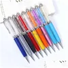 Гель -ручки 1pcs thlowontone crystal ballpoint pen fashion creative stylus touch для записи канцелярские канцелярские товары Офис школы инвентаризация