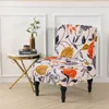 Stol t￤cker elastisk accent t￤cker toffel sittplats slipcover f￶r matsal kort back singel soffa protector levande dekor