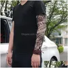 Andere huizen textiel textiel 1 stks arm mouwen uv bescherming buitengolfsporten wandelen Rij Tattoo Sleeve FL Arms Warmer Ridings Equ Dh95U