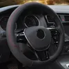 Capas de volante para o volante 9 colorido esporte automático anti-deslizamento de couro de carro com capa de carro de carro de carro anti-capacho do estilo de carro