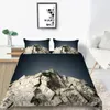 Conjuntos de cama 3D Modern Set Dollar Motif Tampa de edredão impressa Vivid Consolador 2/3 peças dinheiro Matemática Padrão engraçado Cama macia 221205