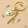 Creative Palette Keychains Art School Graduation Keychain Fashion Accessoires Keyring Pendant Key Chain