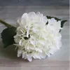 Fleur artificielle d'hortensia tête fausse soie single single tactile hortensias 8 couleurs pour centres de table de mariage fleurs décoratives à la maison fy3529 tt1206 s s