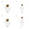 Verpakkingsflessen 50 x Mini lege L 4 ml 5 ml heldere glazen buis met kurk kleine gekurkte containers gestopte flesjes flacons 461 N2 drop levering van dh71s