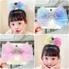 H￥rtillbeh￶r 2022 Fashion Pearl Crown Princess Cute Kids Elastic Bands Children Ties Girls Baby Headwear