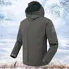 Men's Jackets Stylish Men Camping Coat Waterproof Fine Stitching Fastener Tape Hood Windbreaker Thick Jacket For Daily Wear