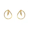 Backs Earrings Rongho Vintage Metal Geometric Circle Clip For Women Spring Ear Cuff Gold Earring Femme Brincos Punk Jewelry