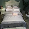 Conjuntos de roupas de cama conjuntos de cama 4/6pc 80s Pima Cedro de algodão lençóis Silky Touch Smooth Luxury Jacquard Conjunto de cor branca Tampa de edrete