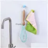 Hooks Rails Mtifunctional Thumb Wire Fixed Organizer Wall Hook Strong Nonmarking Punch Storage Clip Inventory Wholesale Drop Deliv Dhu3T