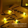 Strings LED Copper Wire Lamp Christmas Thanksgiving Festival Cherry Blossom Hazelnut Pineapple Shape Dress Up Flashing Light String