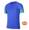 Top Tailândia Brasil Soccer Jersey 2022 Copa do Mundo Paqueta Pelé Coutinho Vinicius Futebol Maillots 2023 Marquins Vini Jr Antony Silva Dani Alves Kit Futbol 00