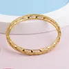 Ethnic Style Women Bangle Bracelet Solid 18k Yellow Gold Filled Classic Fashion Women Jewelry Gift