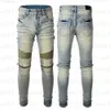 Jeans pour hommes AMISS Designer Jeans Denim Pantalon Homme Slim Casual Hip Hop Zipper Pantalon Pour Homme Stretch Pantalon