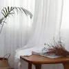 Занавесная лизма белые шторы для гостиной шифоновой