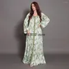 Ropa étnica moda abaya mujer musulmana vestimenta impresa kaftan dubai pavo túnica árabe túnica marroquí islámica vestimenta djellaba femme