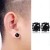 Zircon Stainless Steel Magnet Clip on Earrings Stud No Pierced Diamond Ear Studs for Women Men Hiphop Fashion Fine Jewelry