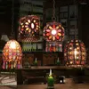 Lampy wisiorki Nepal pasterski żyrandol bar restauracyjny przejście ganek europejski sypialnia światło pomieszczenia