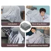 Одеяла фланелевая броска одеяло спальня диван светящий офис теплый удобный спальный принадлежности аксессуар 150x200 см.