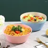 Kommen soep kom eenvoudige 4 kleuren stapelbare dessert salade keuken accessoires ramen noedel