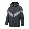 Vestes de course Veste de v￩lo pour hommes imperm￩able Houte ￠ sweat ￠ sweat sportif d￩contract￩ ￠ vent respirant