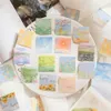 46 Pcs Kawaii Paper Stationery Sticker Set Spring Filed Floral Scenery Cute Scrapbooking Decorative Diy Label Gift Packing Decor