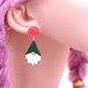 Boucles d'oreilles pendantes 1 paire 35mm, produit CN Drop Gnome de noël, bijoux acryliques mignons pour femmes