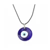 Pendant Necklaces Blue Turkey Evil Eyes Pendent Necklace For Men Women Classic Ethnic Turkish Lucky Choker Jewelry Accessories C3 Dr Dhcyq