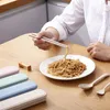 Servis upps￤ttningar reser bestick b￤rbart l￥da japan stil vete halmhackpinnar gaffel sked student vuxen set k￶k bordsartiklar
