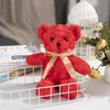 25cm Bear Stuffed Toys Cartoon Bears Dolls with Ribbon for Christmas Valentine Day Birthday Wedding Party