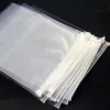 Klare Verpackung, Reißverschluss-Plastiktasche für Kleidung, Socken, Aufbewahrung, transparente Unterwäsche, Verpackung, Poly-Beutel