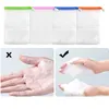 Depolama Şişeleri 10 PCS Schoon SchuiMenden Mesh Tas Aslanabilir Zeep Saver Zak Kötü Douche Netto Reiniging Hassas Schuim Netwerk