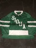 1959 Retro und Kuzey Dakota Sioux Hokey Jersey Dikiş Herhangi Bir Sayı ve İsim Formalarını Özelleştir