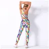 Aktive Sets, Digitaldruck, atmungsaktiv, Blumen-BH, Yoga-Set, Laufen, Fitness, Hosen, Sportbekleidung, Workout, Body, Fitnessstudio