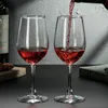 Хипские колбы 2pcs лоты стеклянная чашка европейская хрустальная красная бутылка для вина высокая каблука подарок 221206