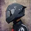 Hełmy motocyklowe podwójne soczewki wyścigi hełmowe pełne casco capacete kropka ochronna