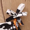Set da corsa Vestiti per neonata Zucca Fantasma Stampa Sling Senza maniche/Tuta a maniche lunghe Tuta Abiti Halloween H7JP