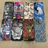 Luxo Dieren Beer Leeuw Uil Cheetah TPU Nachtverlichting Achterkant voor iPhone 15 14 Plus 12 11 13Pro 15 Pro Max Bloem Lichtgevende Zachte Hoes